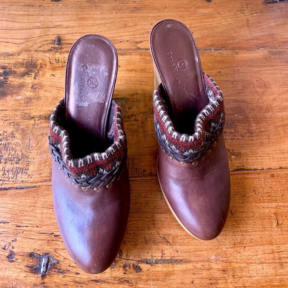 Cole Haan Excellent Condition Brown Mules - Picture 2 of 6